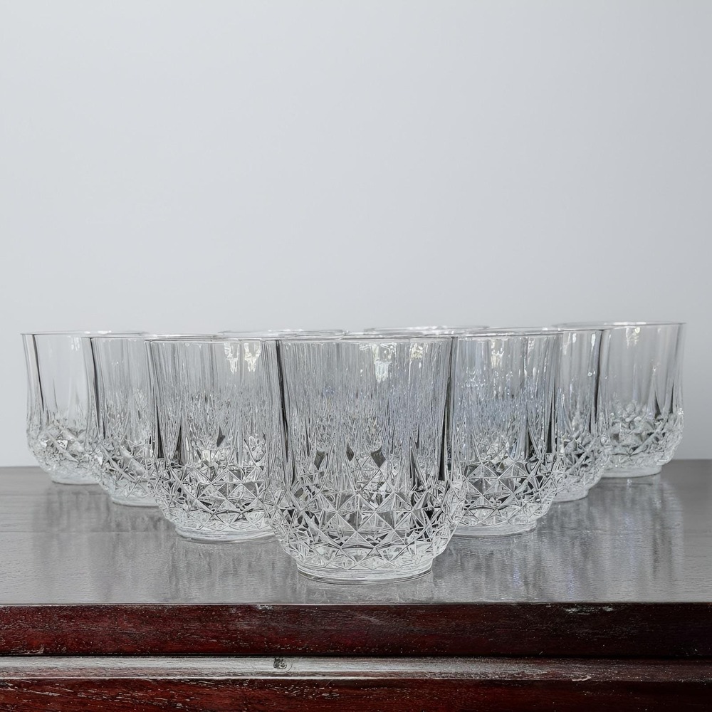 Cristal‎ d'Arques Longchamp Double Old Fashioned Glasses Set of 10